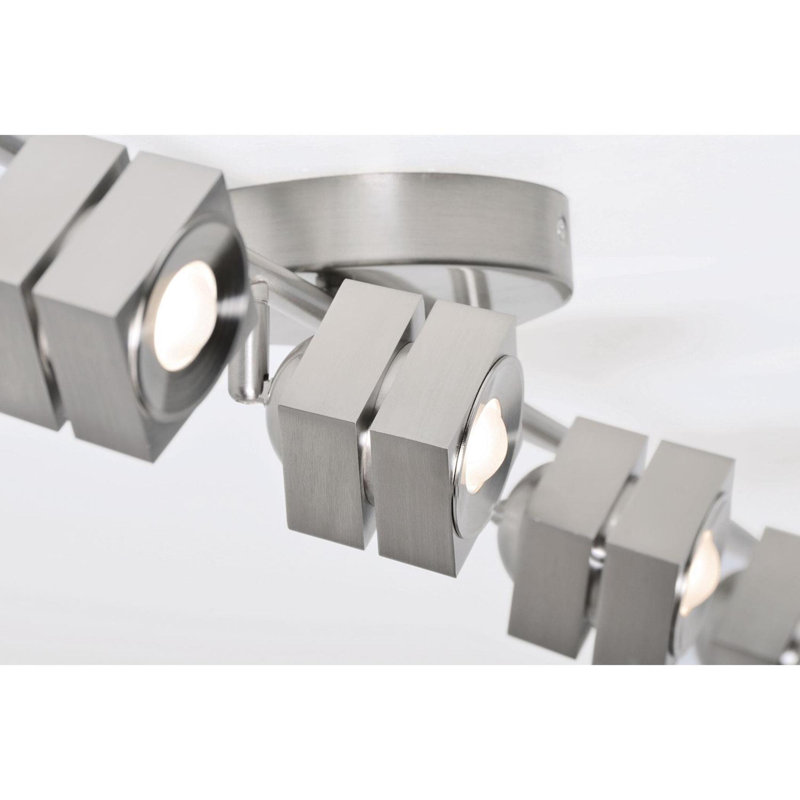 Cantrell 36.63'' 4 -Light Rail Track Kit with Dimmable and Adjustable Head