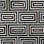 Area Cowhide Geometric Area Rug in Black/Off White/Cream-47294637