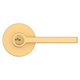 Lifetime (PVD) Satin Brass Entry Door Lever