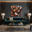 «Music Congas», art mural sur toile brune-878294045