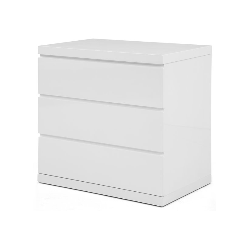 Abdulkadyr 30'' W Nightstand, White