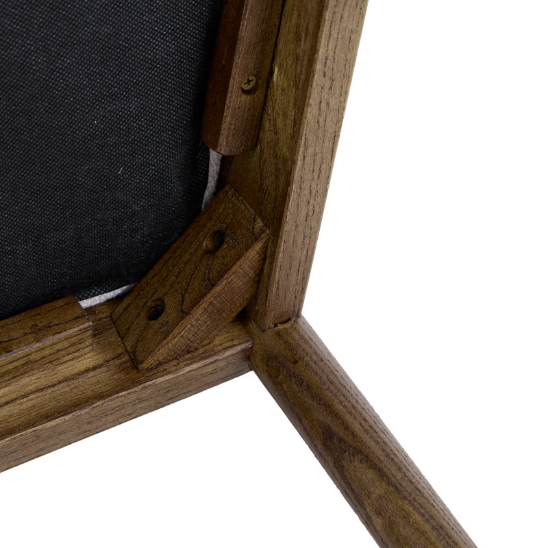 Maplen Walnut Effect Sold Wood Dining Chair, Cream