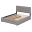 Lit plateforme tapissier avec 2 tiroirs et lit gigogne-971823970