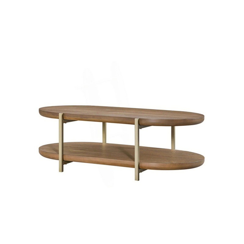 Table basse avec tablette de rangement