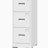 3 Drawer Metal Vertical File Cabinet with Lock and Card Slot-385600356
