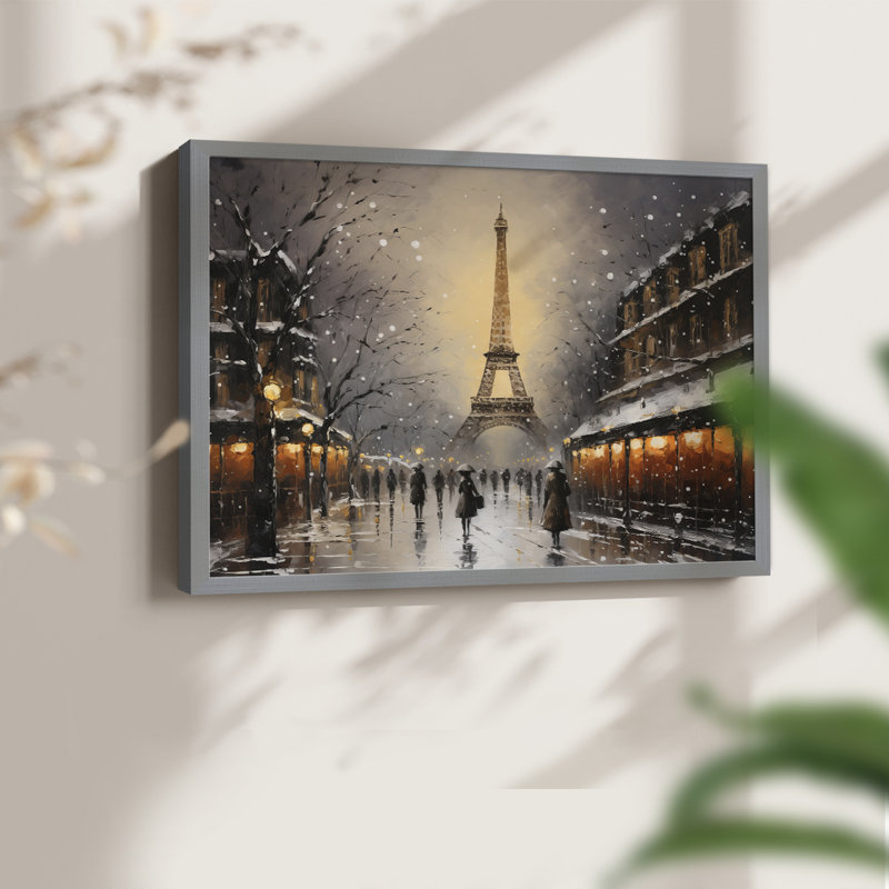 Chirstmas Art-CCCXI -Framed Print - Restickable, H 8 po x l 10 po, Gris