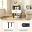 45 cm W Bedside Table
