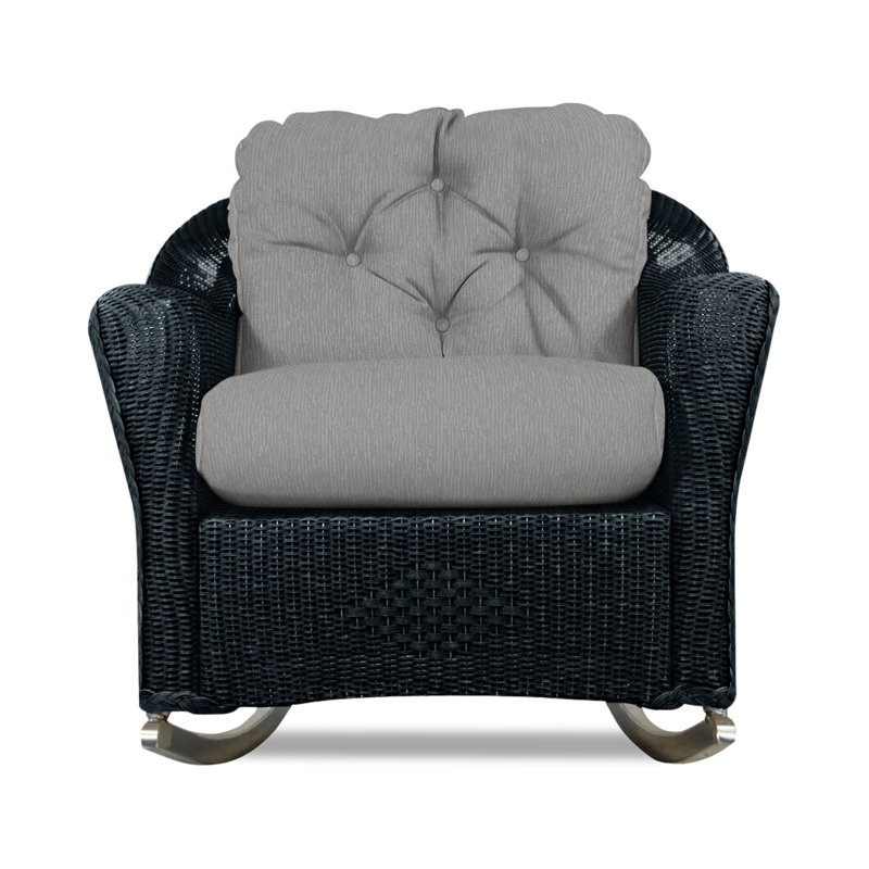 Reflections Outdoor Rocker Chair, Knix Granite, Ebony