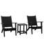 Ensemble de conversation pour 2 personnes en osier de patio avec table d'appoint-292710979