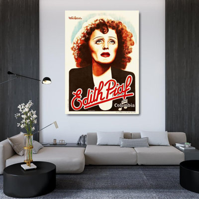 Red Barrel Studio® Hollywood Photo Archive Gallery Wrapped Canvas Art Titled: Edith Piaf