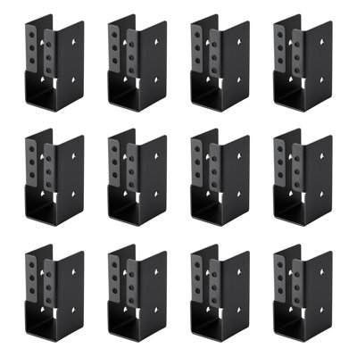 24 supports de solives pour poutres de solives dissimulées à poutre de 1,93 x 3,62 po / 49 x 92 mm