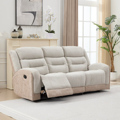 Canapé inclinable en cuir 91,4 po
