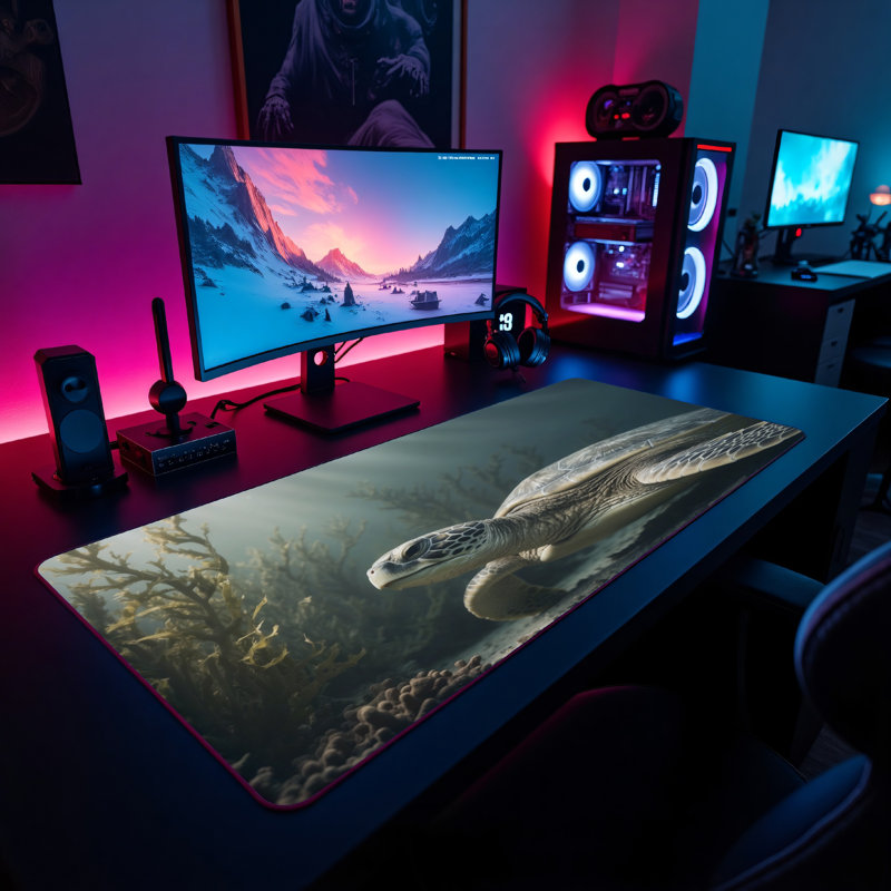 Polyester Desk Pad, 31.5x15.5