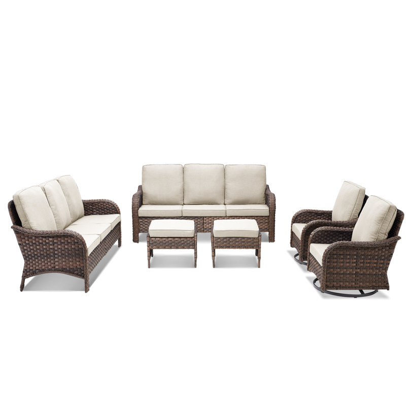 8 - Person Outdoor Seating Group, Beige