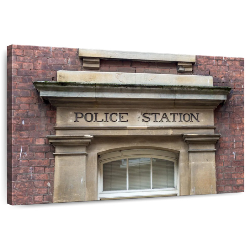 Lilie Police Station, 32" H x 48" W