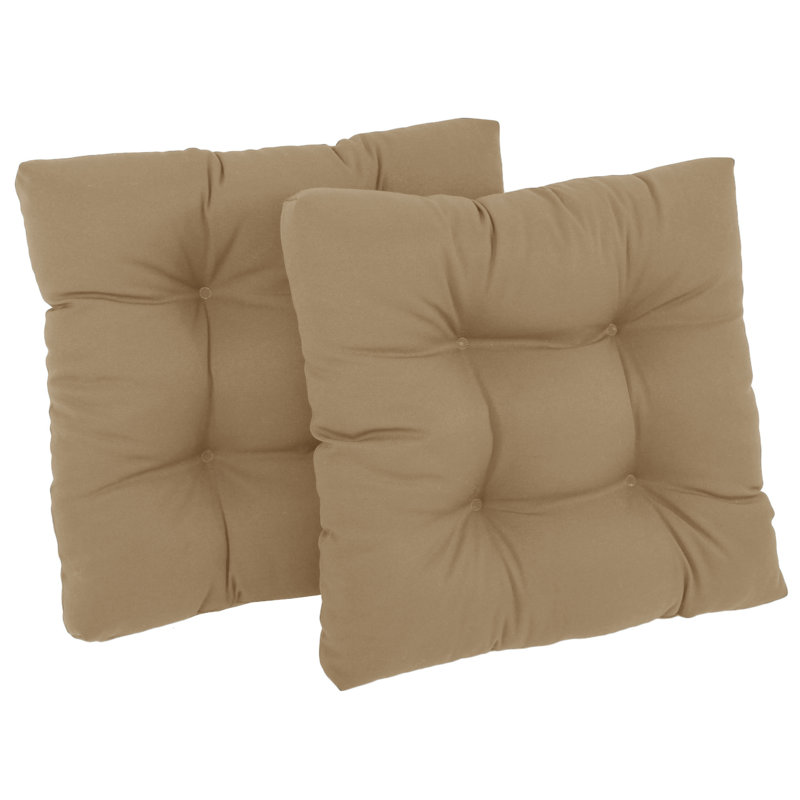 Coussin de siège 2 pièces Winston Porter, Caramel