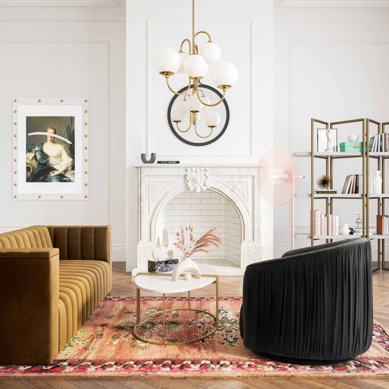 Velvet Barrel Chair