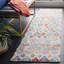 Tapis bleu rouille / ivoire Evangelyn-956104543