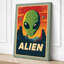 Alien Visitor Retro - Wrapped Canvas-380509361-380509371