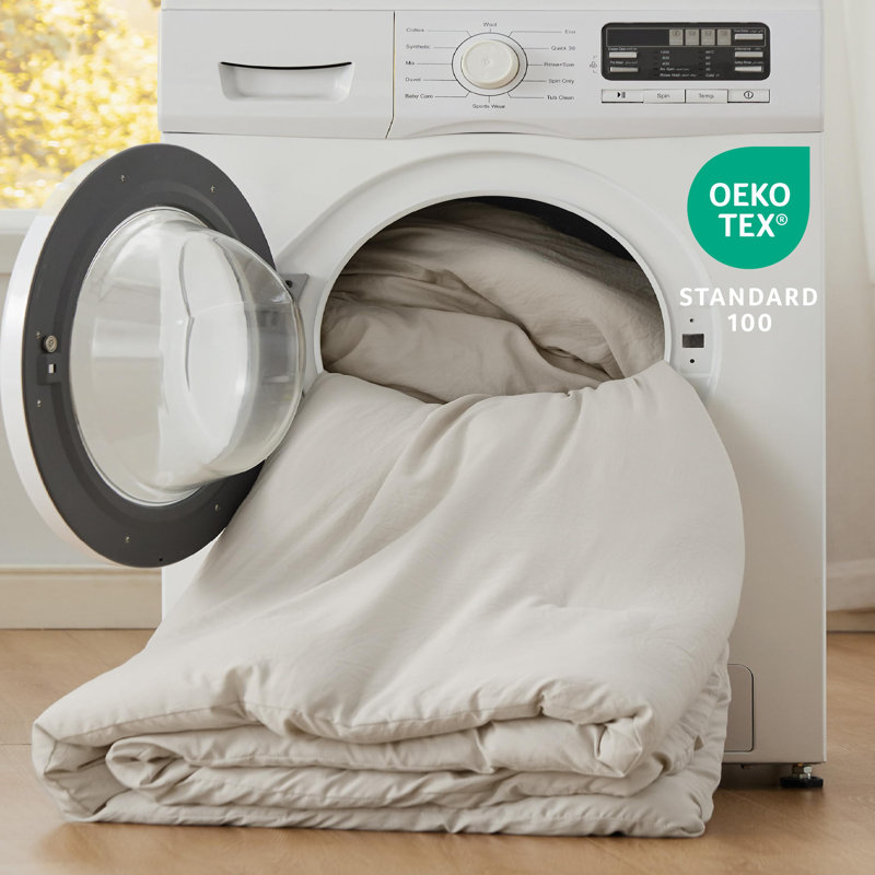Bedsure Reversible Prewashed Comforter Set, Oversized King Comforter + 2 Standard Pillowcases, Dark Green