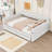 Queen Size Upholstered Daybed with Built-In USB Ports and Dual Storage Drawers-1843001141