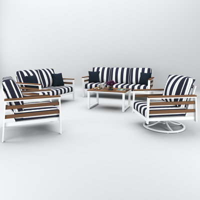 Townsend 7 Person Seating Group With Sunbrella Cushions
