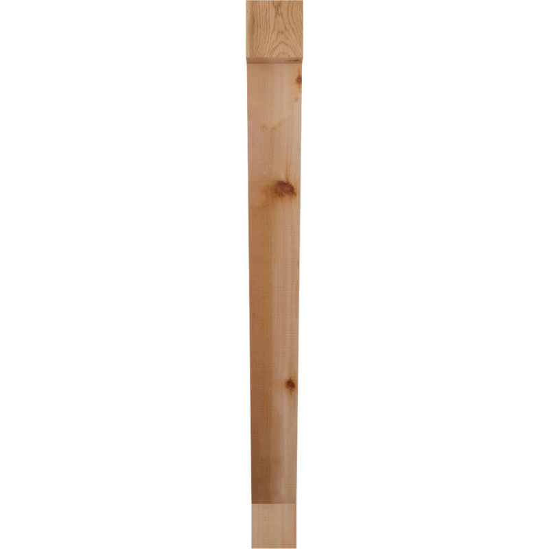 Support de bloc traditionnel, Cèdre rouge de l'Ouest (lisse), H 44 po x l 4 po x P 36 po