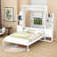 Lit escamotable polyvalent avec tablettes de rangement et tiroirs Sebatian-2011879778-2011879779