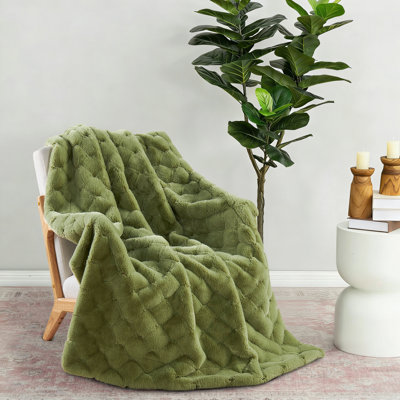 CloudNest Plush Faux Fur Throw Blanket