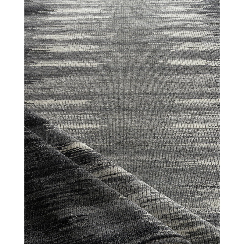 Tapis modernes gris Ikat Design Zoe Rose Hi Lo