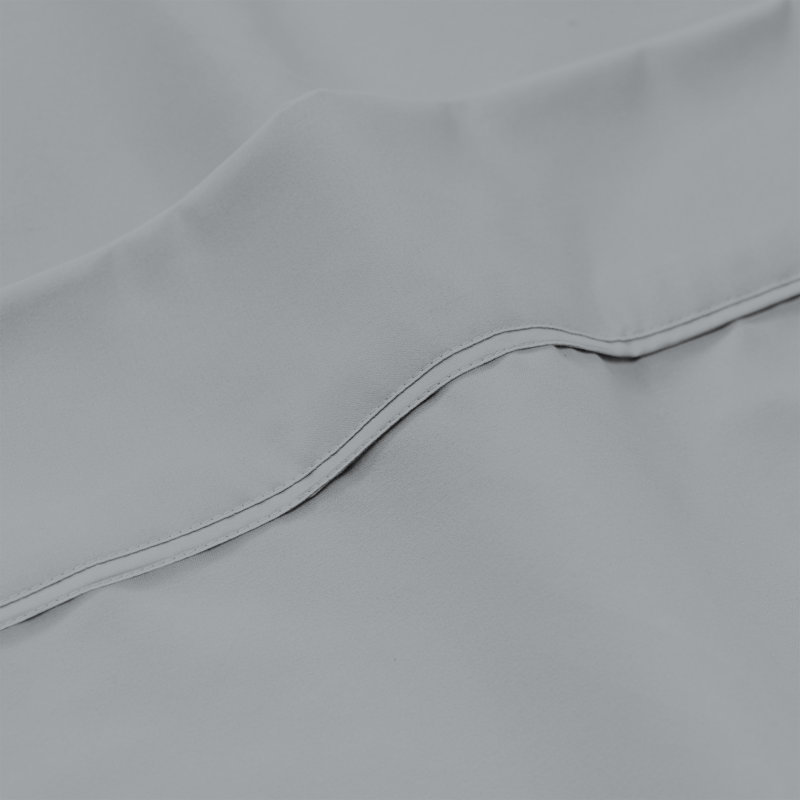 Luxury 100% Cotton Soft & Silky Wrinkle-Resistant Sheet Set, Light Gray, Twin Sheet Set + 1 Fitted Sheet + 1 Pillowcase