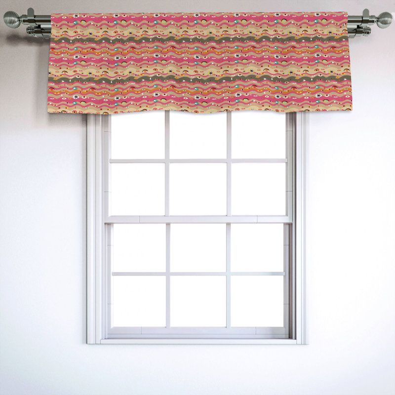 Sateen Ruffled Window Valance