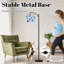 Arc Floor Lamp with Adjustable Lampshade Blue Coral Starfish Design Sea Elements Coastal Standing Lamp 3 Colour Temperatures Dimmable Tall Pole Lamp with Foot Switch for Bedroom