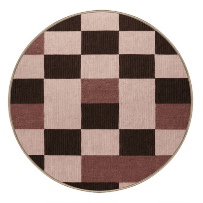 Tapis rose lavable à la machine