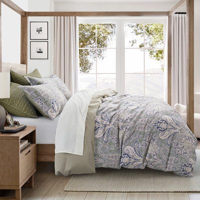 Paisley Damask Medalions Duvet Cover Set