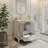Mandilyn 36" Fully Assembled Single Sink Bathroom Vanity with Engineered Stone Top, Ceramic Sink, Hand Paint-1438752670