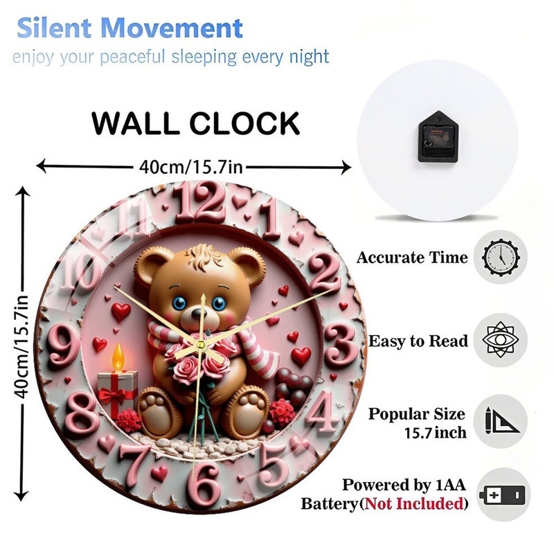 Horloge murale 16 po