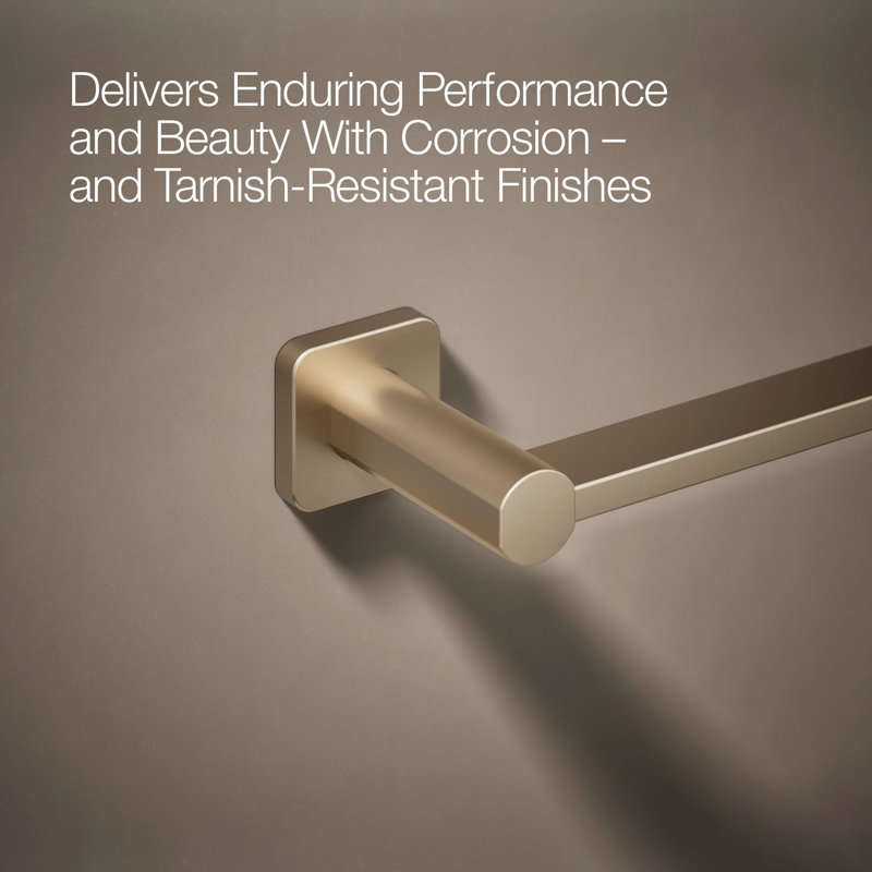 Parallel Towel Bar, Brushed Bronze, 24"W