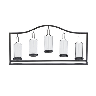 Votive en verre en métal