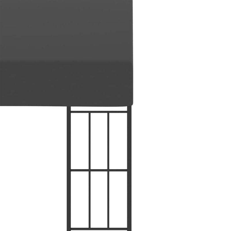 Metta 1.18m x 2.36m Steel Patio Gazebo, Anthracite