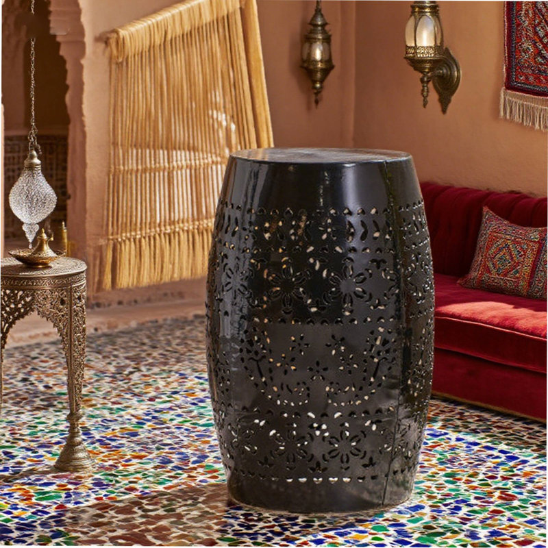 Table d'appoint Ruby Black, Noir