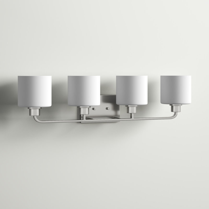 Applique murale / salle de bain quatre lumières Canfield de Génération Lighting , Nickel brossé, Non, Non