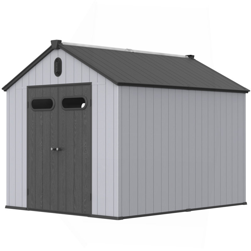 XWT013-1 Remise de rangement en plastique 8 * 10Ft pour grand jardin