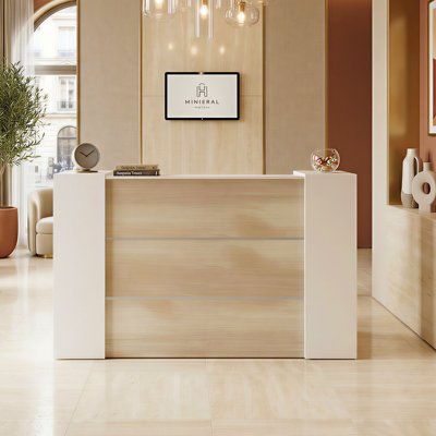 Gradon Rectangle Synthetic Laminate Reception Desk