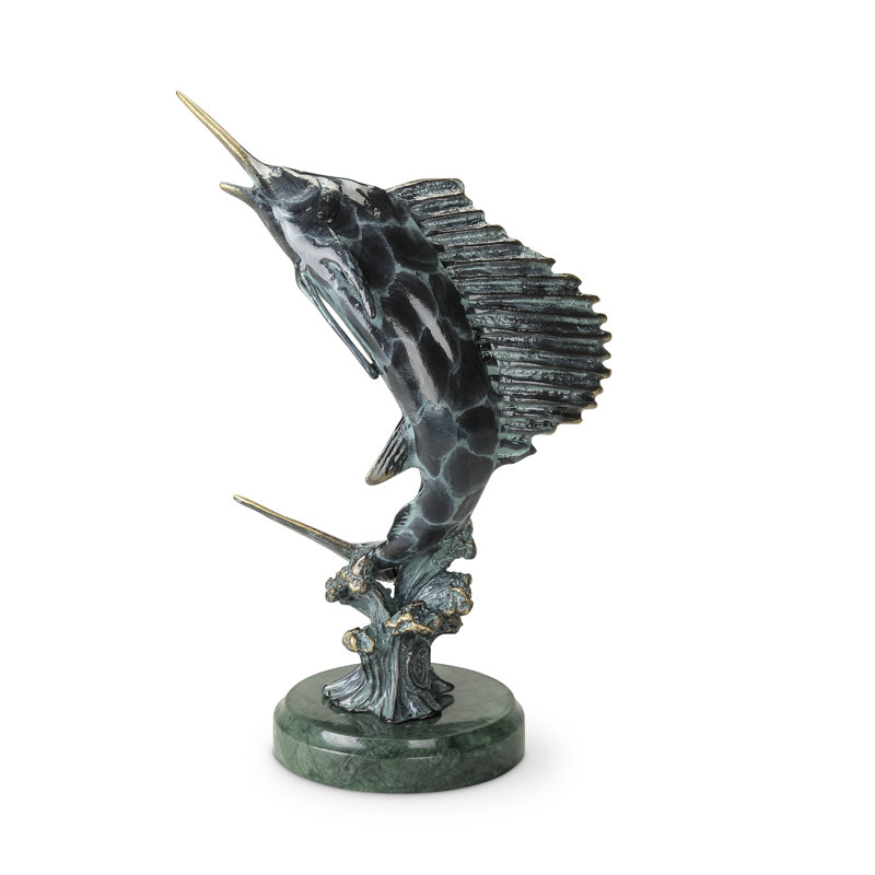 Feeding Frenzy Sailfish Sculpture