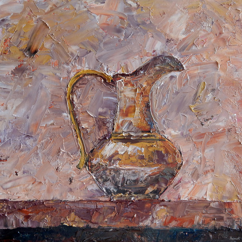 Antique - Wrapped Canvas Painting, 20cm H x 20cm W x 3.81cm D