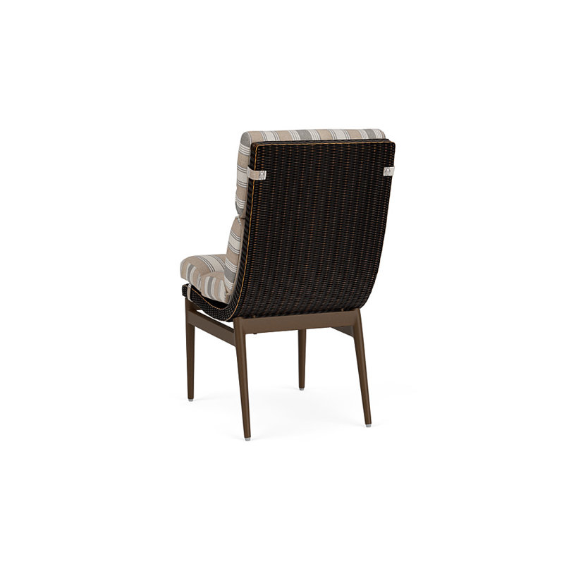 Cascade Outdoor Dining Side Chair, Purveyor Pewter, Mink