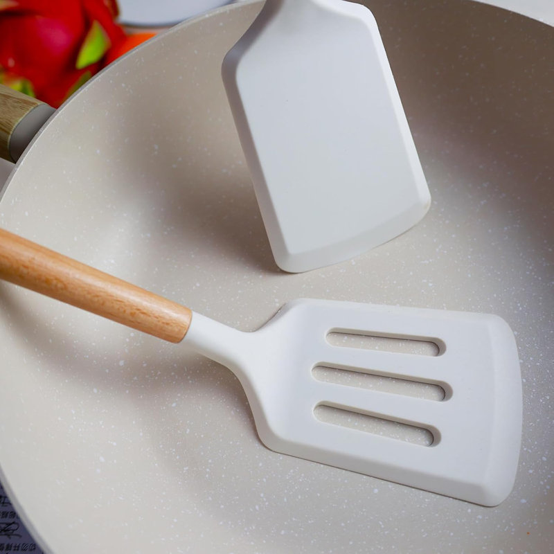 2-piece Heat-resistant Silicone Spatula Set