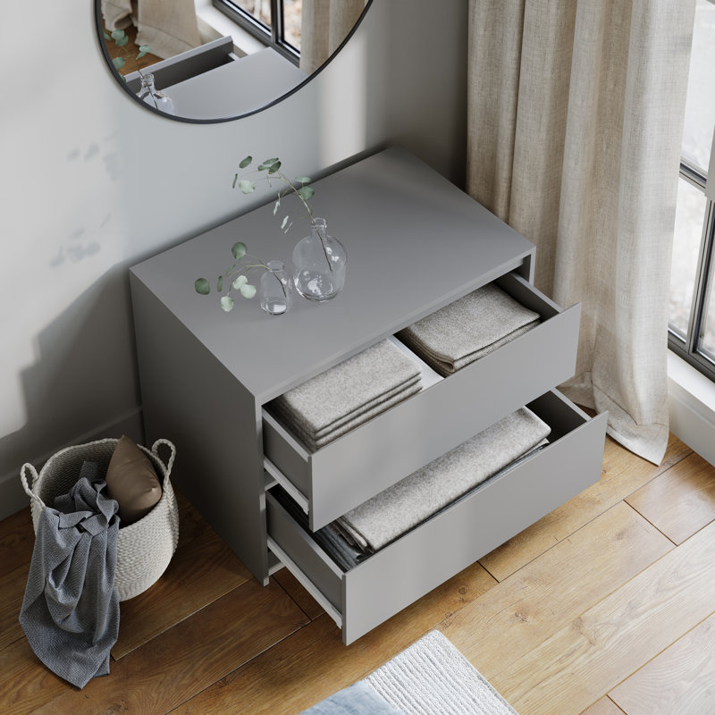 Solid Wood Rectangle Accent Chest, Grey