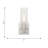 Sarita 1 Light Bathroom Bedroom Wall Fixture With Clear Ribbed Shade-112738071